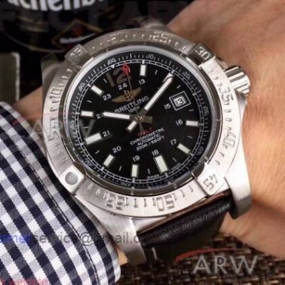 Perfect Replica Breitling Avenger Stainless Steel Case White Dial 43mm Watch